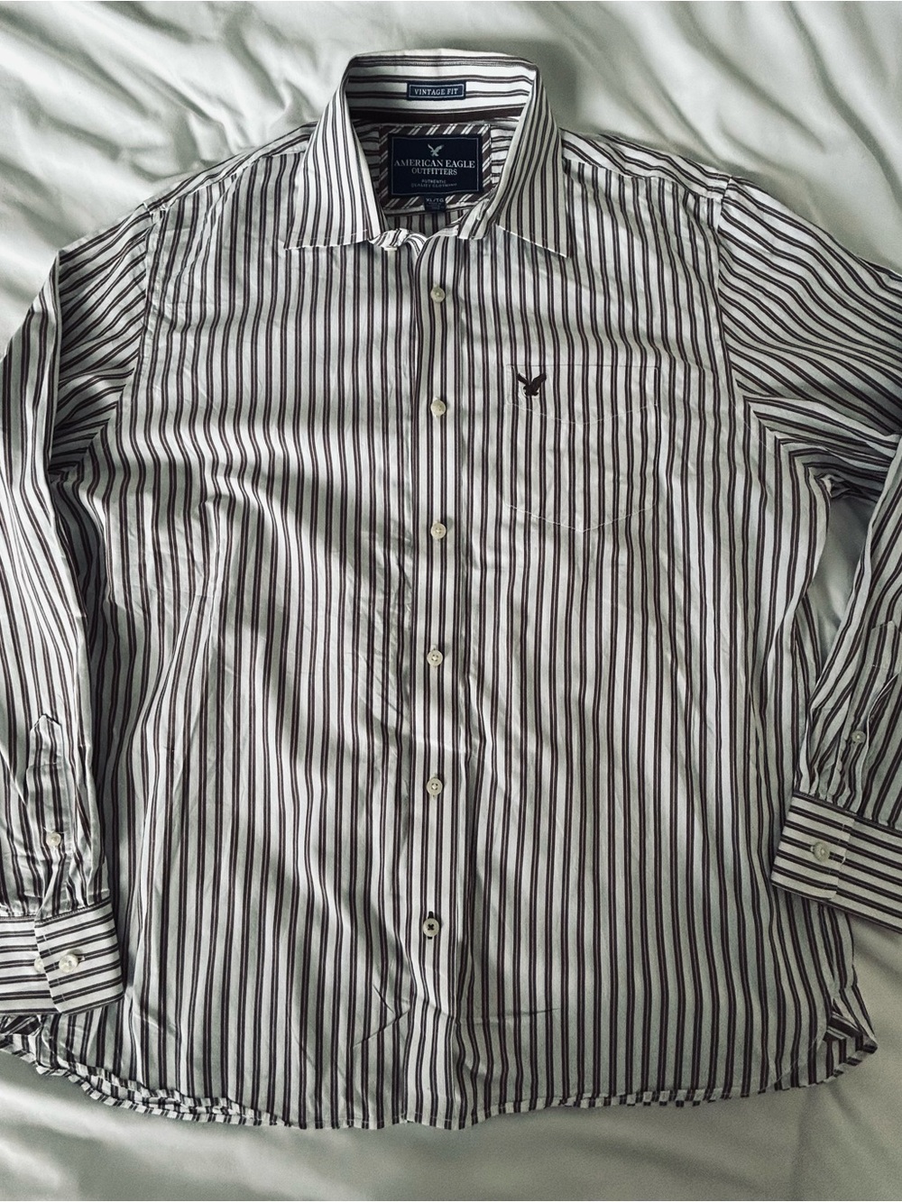 American Eagle Outfitters Stripe Pattern Shirt